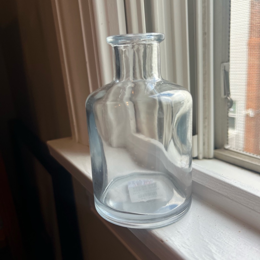 Anthropologie Clear Glass Bud Vase